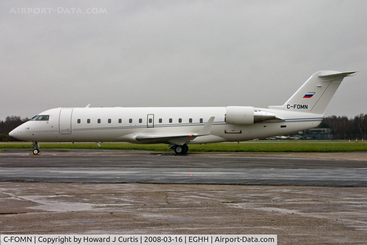 C-FOMN, 2008 Bombardier Challenger 850 (CL-600-2B19) C/N 8074, On its way to Russia.