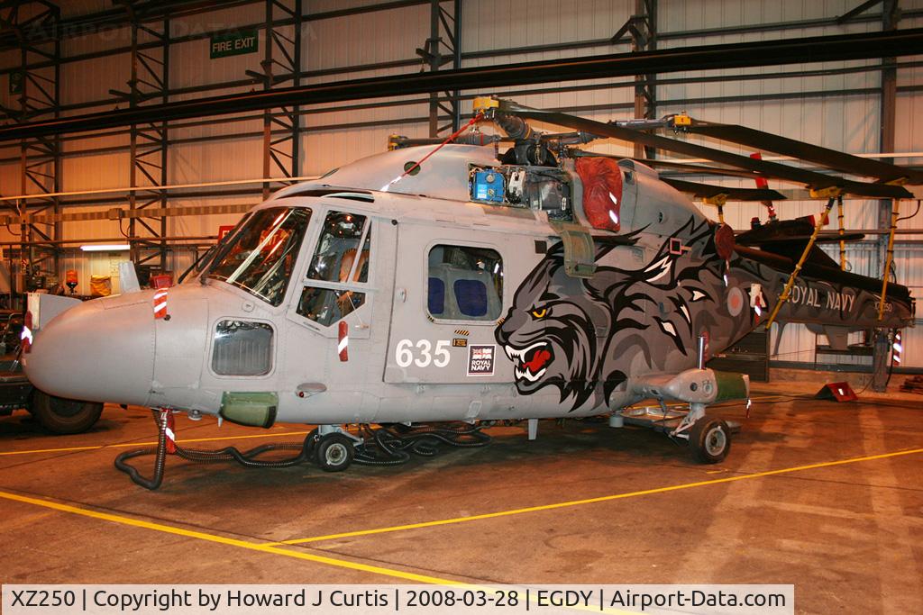 XZ250, 1978 Westland Lynx HAS.3S C/N 084, 635/702 NAS. 'Black Cats' special markings.