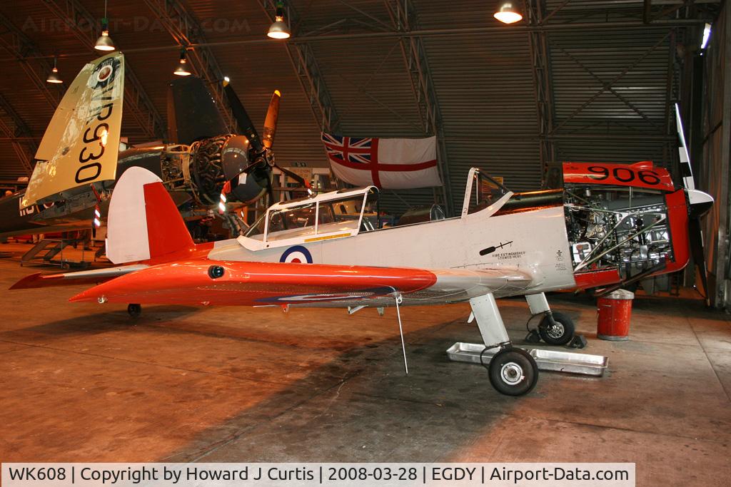 WK608, 1952 De Havilland DHC-1 Chipmunk T.10 C/N C1/0617, Coded 906, RNHF.