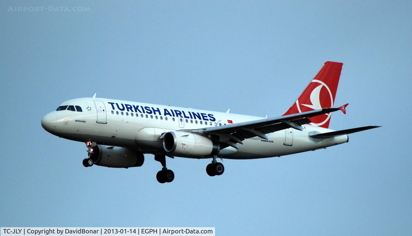 TC-JLY, 2011 Airbus A319-132 C/N 4774, Inbound from Istanbul