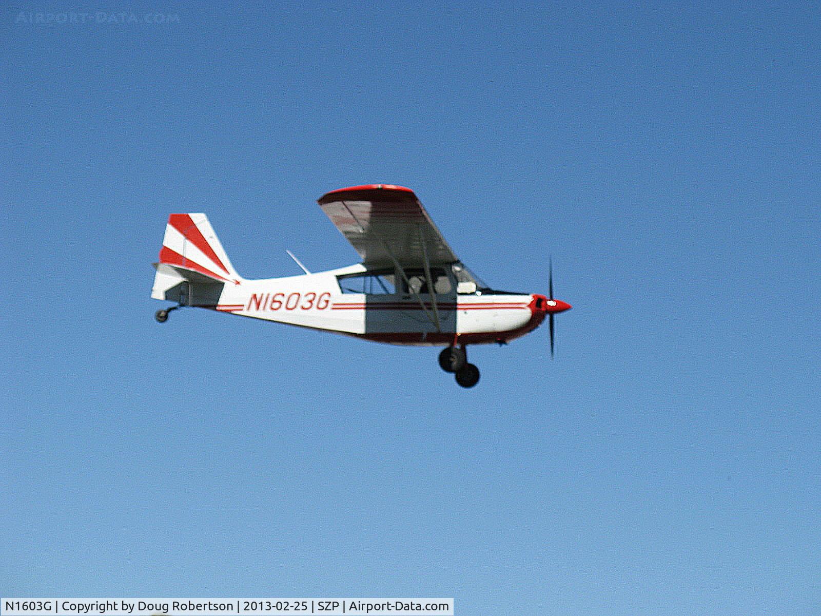 N1603G, 1968 Champion 7ECA Citabria C/N 609, 1968 Champion 7ECA CITABRIA, Lycoming O-235 115 Hp, on final Rwy 04