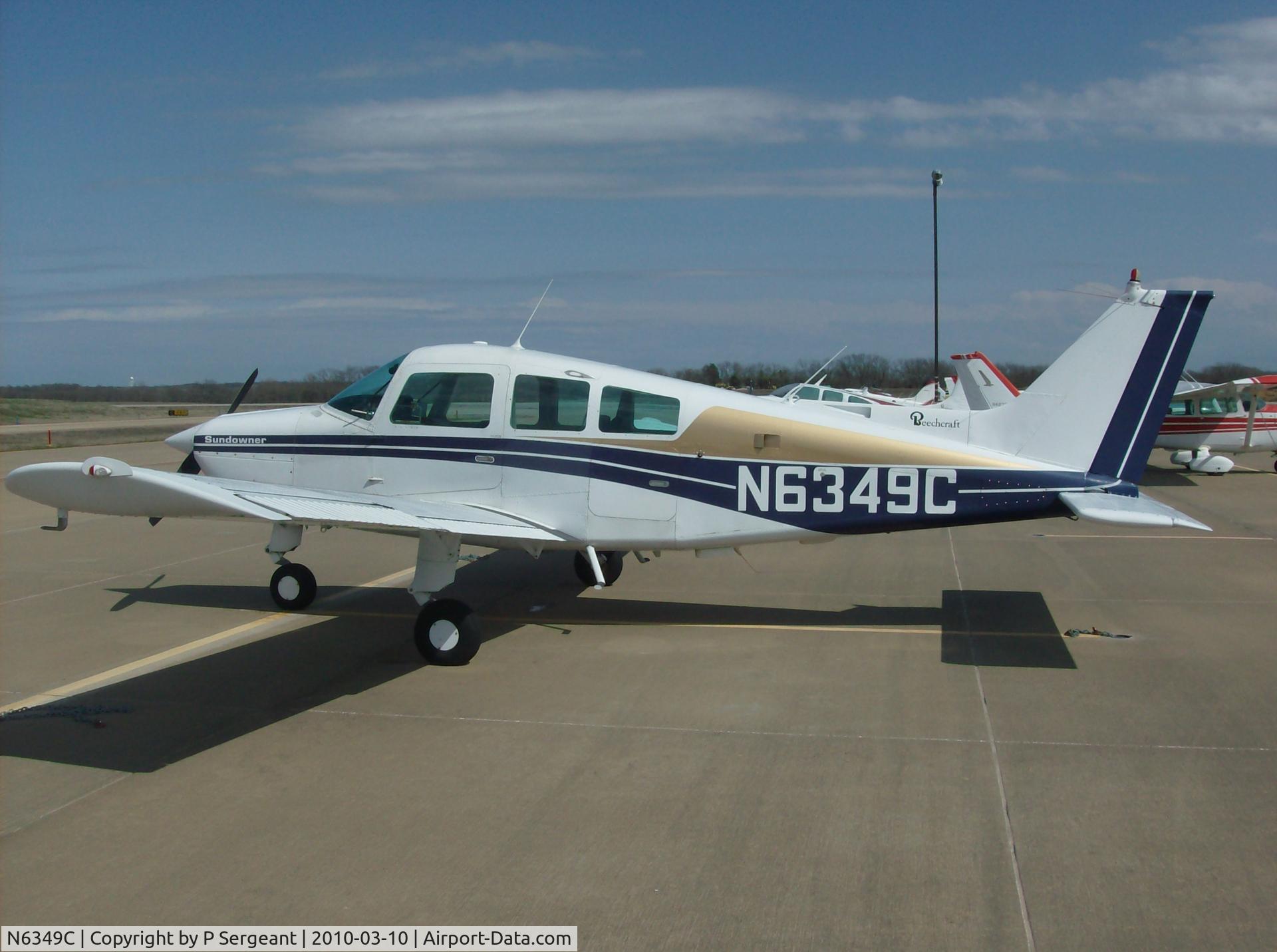 N6349C, 1982 Beech C23 Sundowner 180 C/N M-2371, N6349C at McKinney airport, Spring 2011