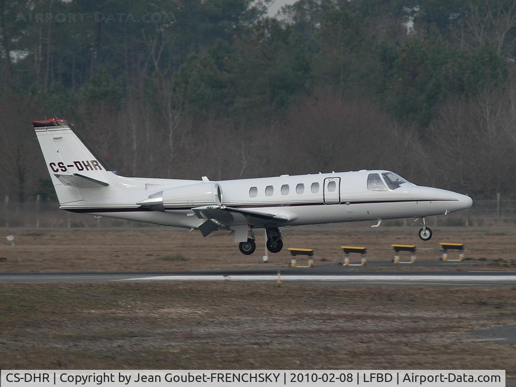 CS-DHR, 2005 Cessna 550 Citation Bravo C/N 550-1114, NetJets landing 05