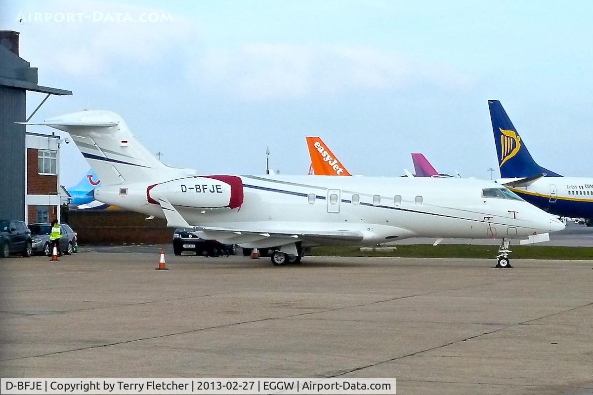 D-BFJE, 2001 Bombardier Challenger 300 (BD-100-1A10) C/N 20004, Bombardier BD100-1A10 Challenger 300, c/n: 20004 at Luton
