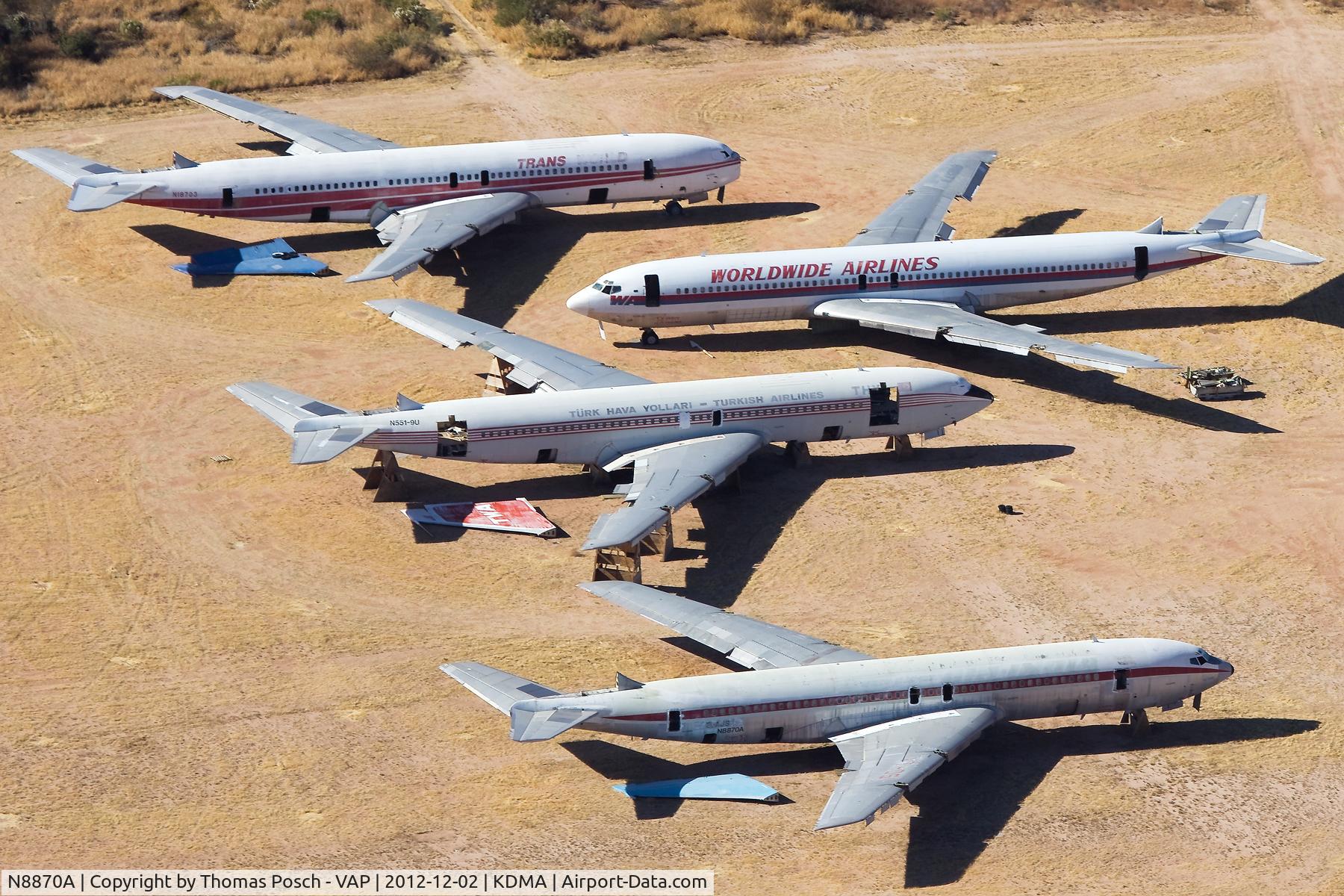 N8870A, 1965 Boeing 707-337B C/N 18873, Omega Air