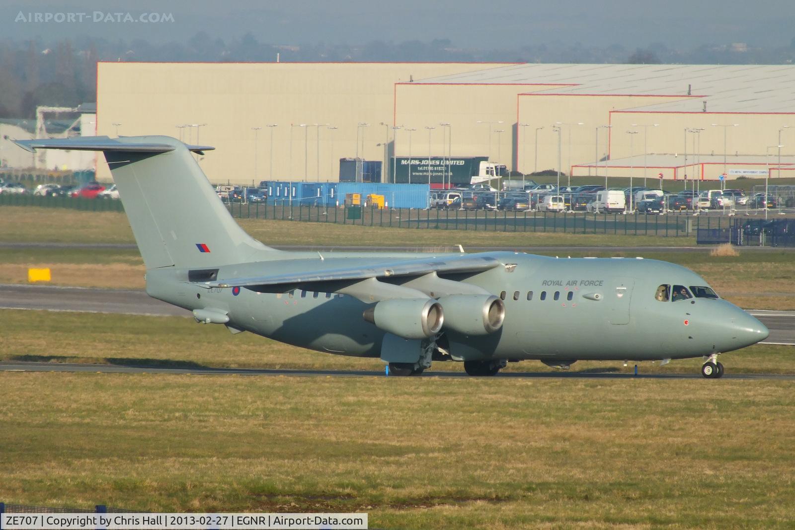 ZE707, 1991 British Aerospace BAe.146-200QC Quick Change C/N E2188, Royal Air Force