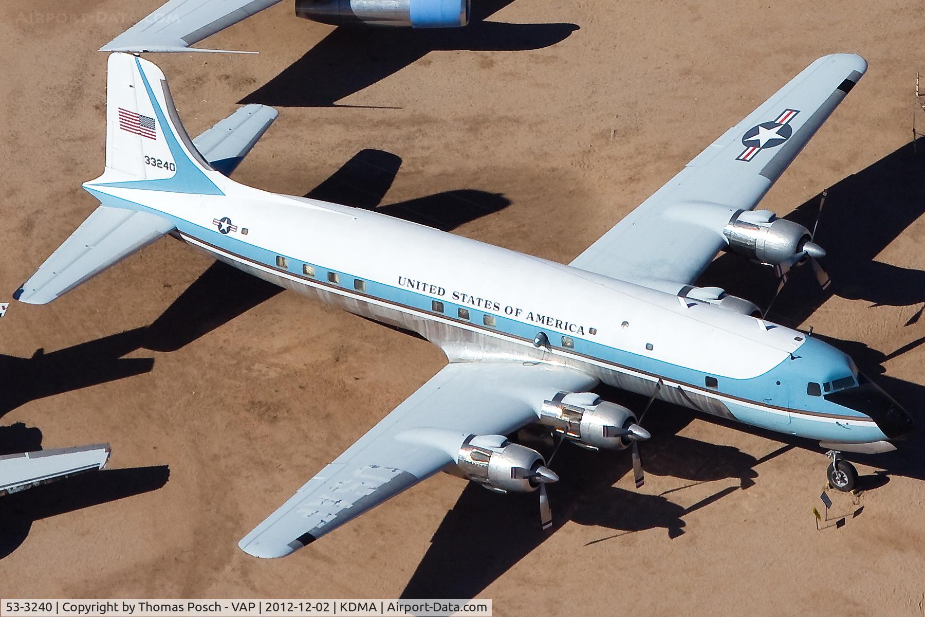 53-3240, 1954 Douglas VC-118A Liftmaster C/N 44611, USA - Air Force