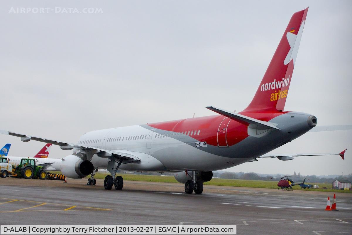 D-ALAB, 2002 Airbus A321-231 C/N 1843, 2002 Airbus A321-231, c/n: 1843 painted in Nordwind Airlines colours at Southend