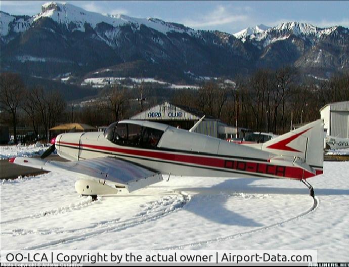 OO-LCA, SAN Jodel D-140A Mousequetaire C/N 46, This plane has been in Saint Ghislain (Belgium), Maubeuge (France) and now in south of France.