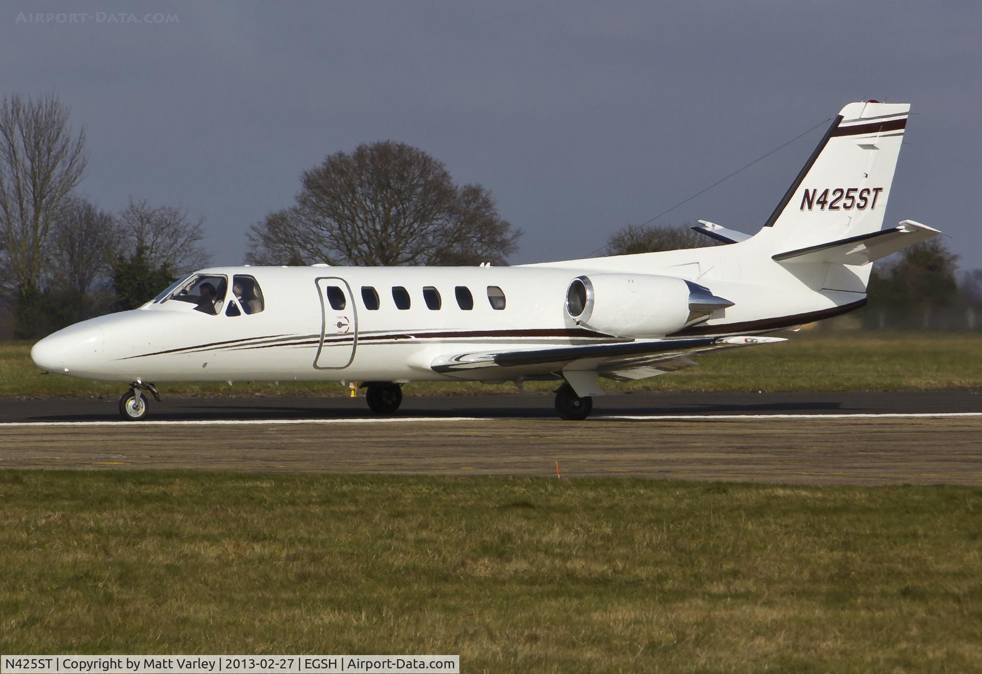 N425ST, 1992 Cessna 550 C/N 550-0709, Departing EGSH.