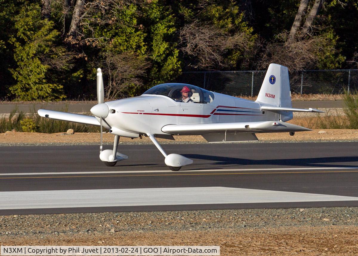 N3XM, 1996 Vans RV-6 C/N B93F96, Landing at Nevada County Air Park, Grass Valley, CA.