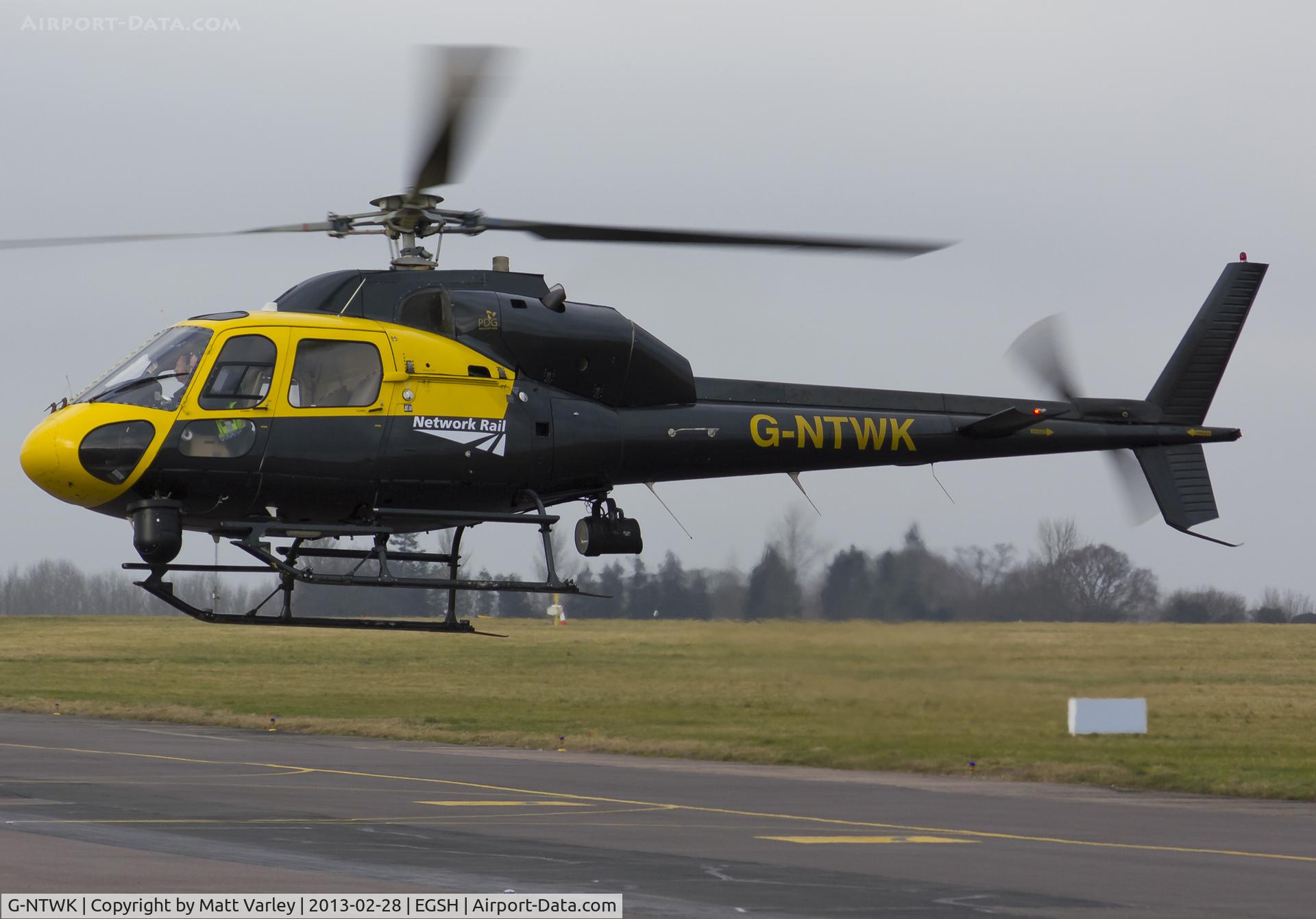 G-NTWK, 1986 Aerospatiale AS-355F-1 Twin Squirrel C/N 5347, Arriving at SaxonAir for fuel.