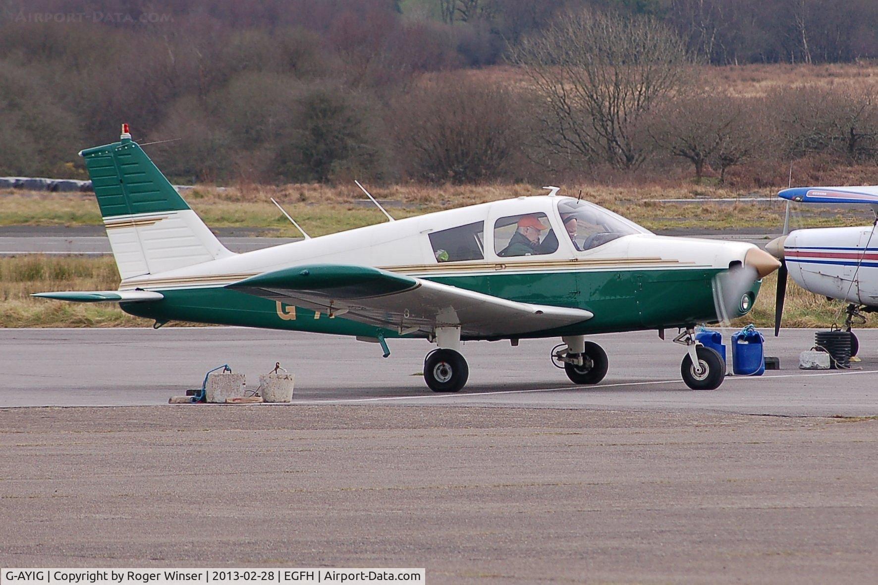 G-AYIG, 1970 Piper PA-28-140 Cherokee C/N 28-26878, Visiting Cherokee.