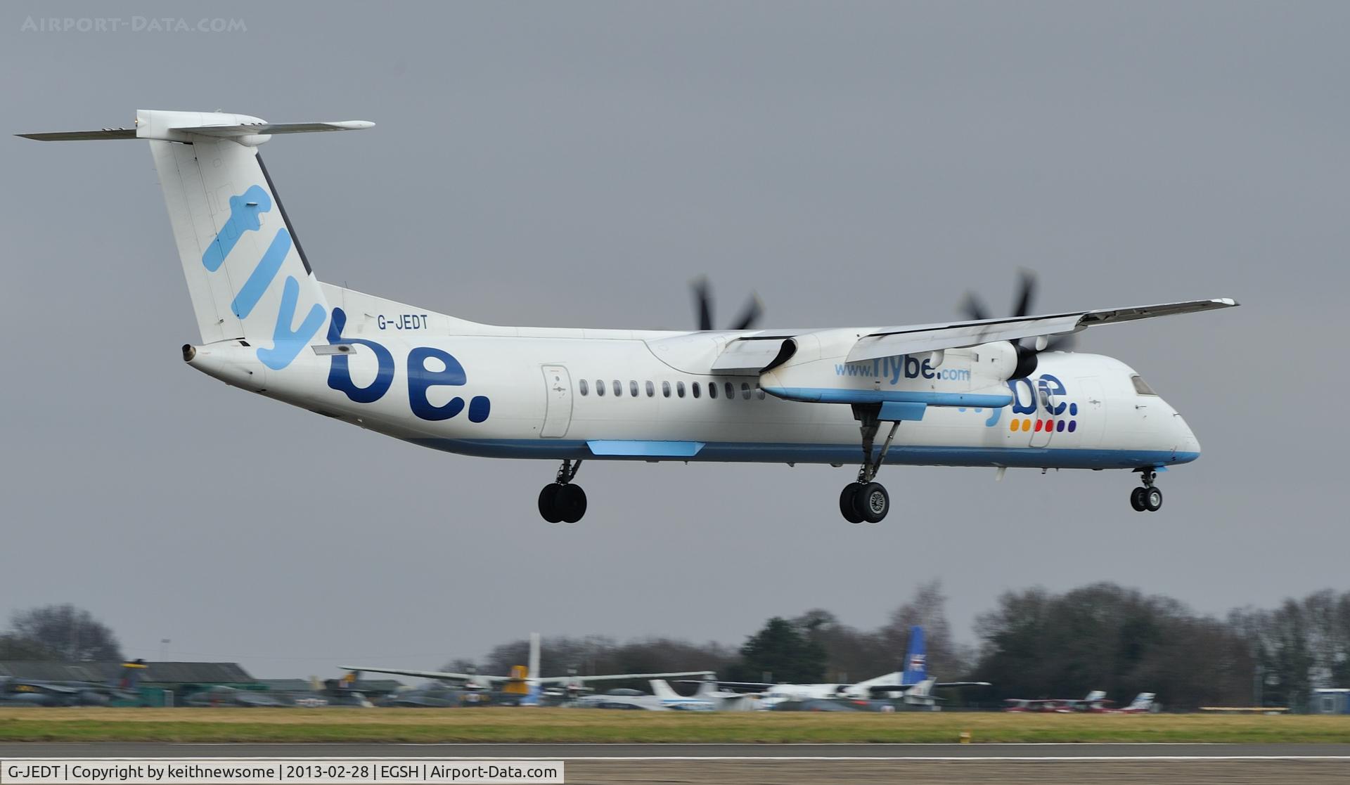 G-JEDT, 2003 De Havilland Canada DHC-8-402Q Dash 8 C/N 4088, Another FlyBe -8 for the set !