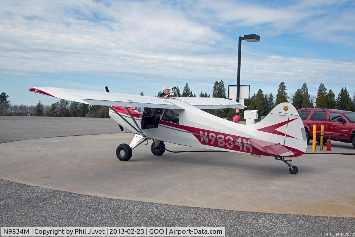N9834M, 1966 Maule M-4-210S Rocket C/N 1-S, Refueling at the Nevada County Air Park, Grass Valley, CA.