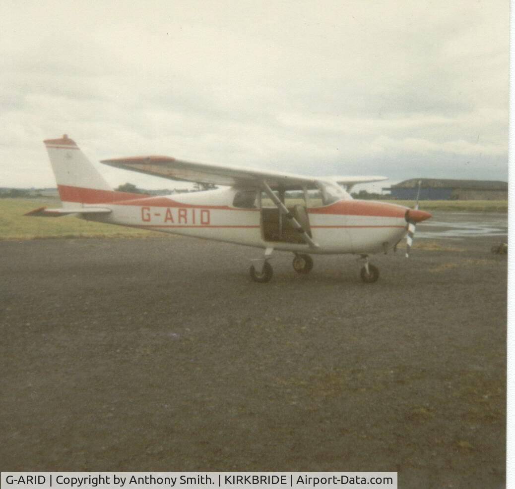 G-ARID, 1960 Cessna 172B C/N 17248209, Used for parachuting by Cumbria Parachute Centre.Kirkbride airfield during 1977.