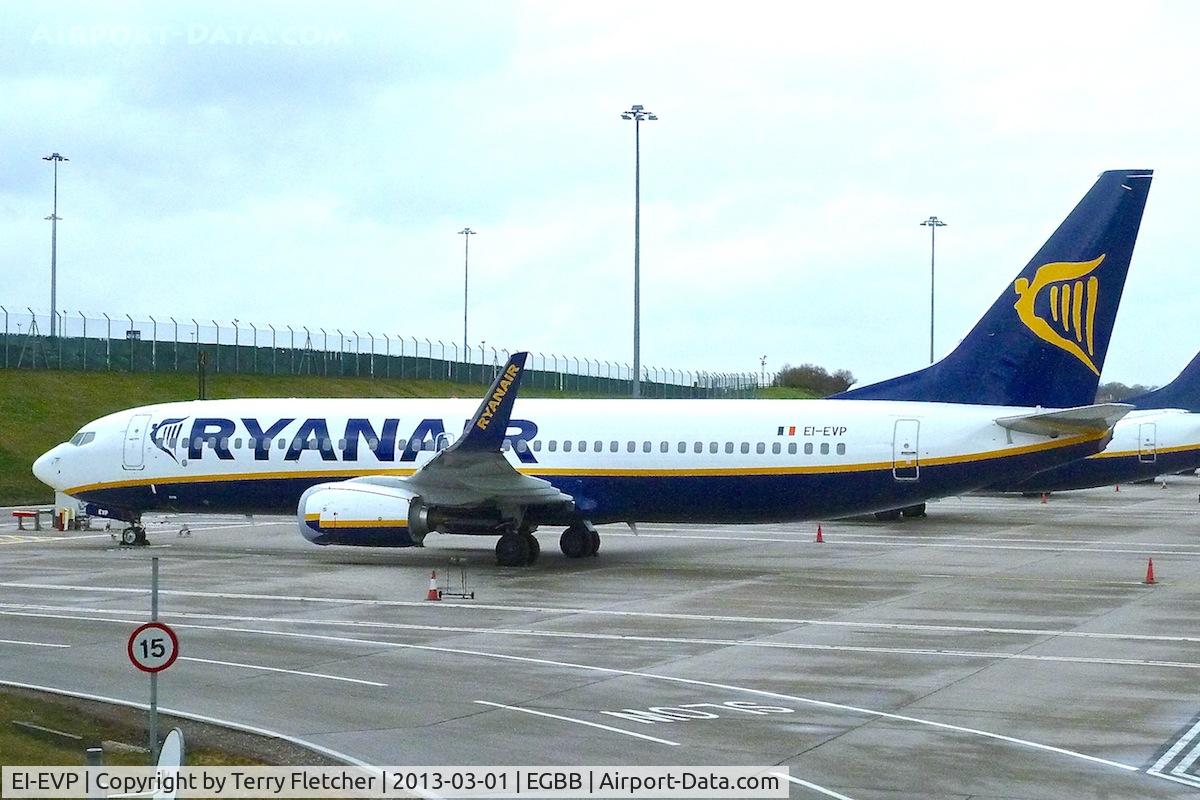 EI-EVP, 2012 Boeing 737-8AS C/N 40293, Ryanair's 2012 Boeing 737-8AS(WL), c/n: 40293 at Birmingham