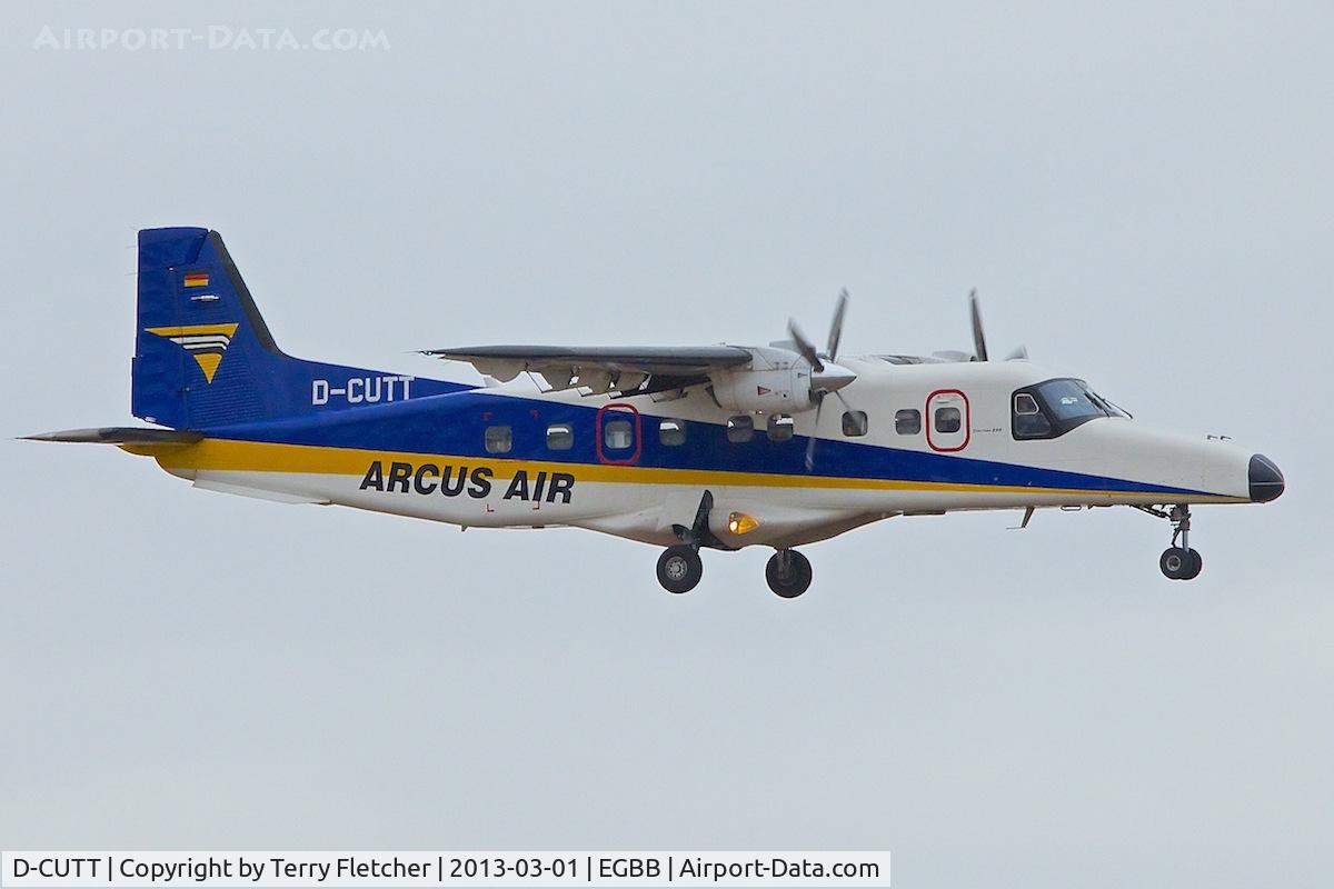 D-CUTT, 1991 Dornier 228-212 C/N 8200, Arcus Air 1991 Dornier 228-212, c/n: 8200 arriving at Birmingham