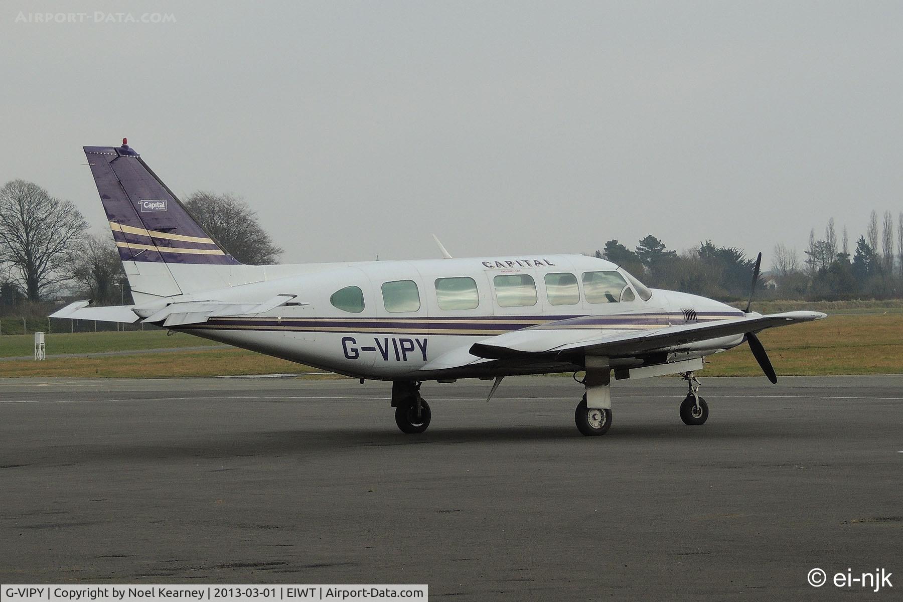 G-VIPY, 1978 Piper PA-31-350 Chieftain C/N 31-7852143, Parked on the apron at Weston.