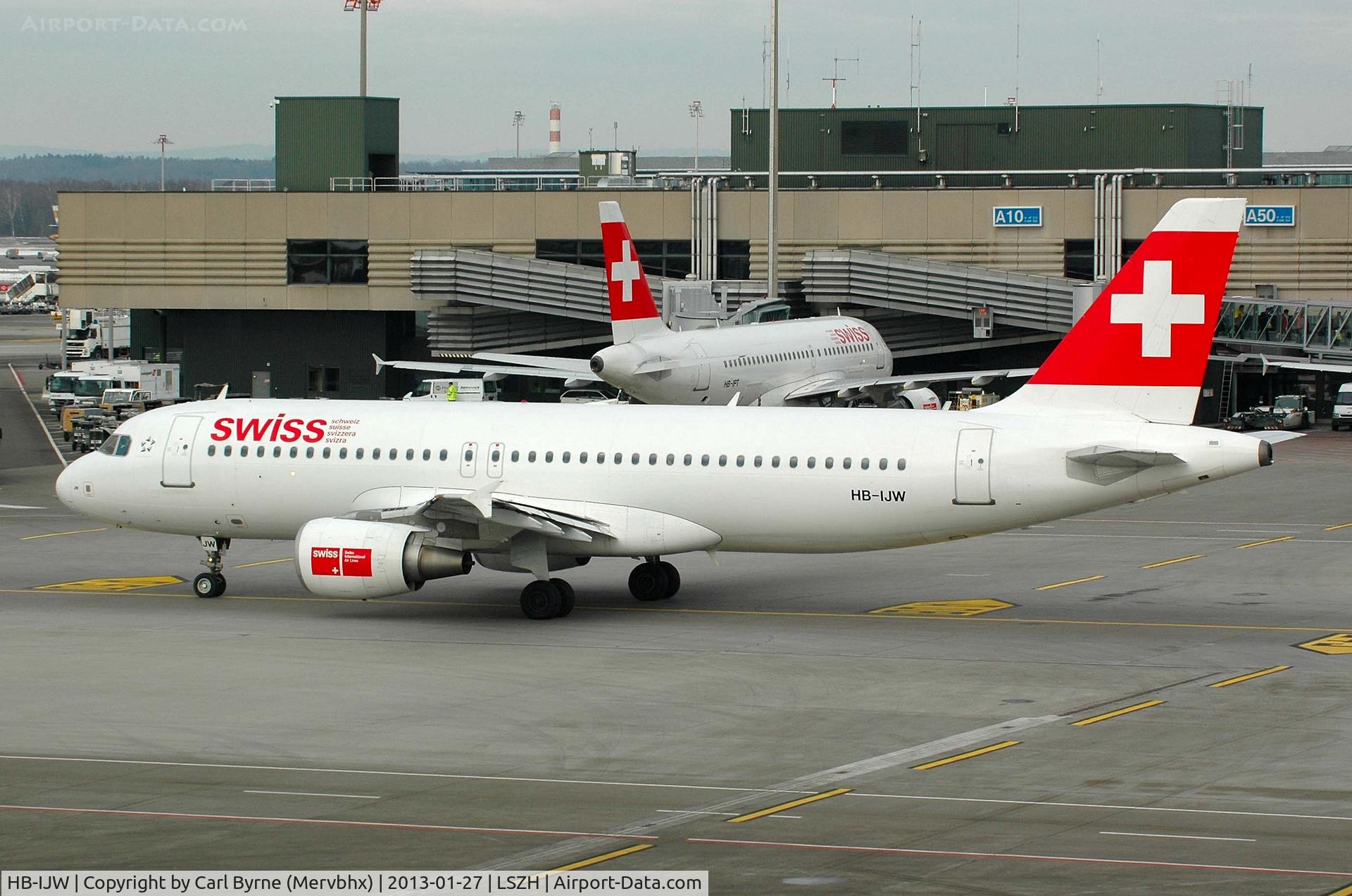 HB-IJW, 2003 Airbus A320-214 C/N 2134, Taken from the Spectator Terrace.