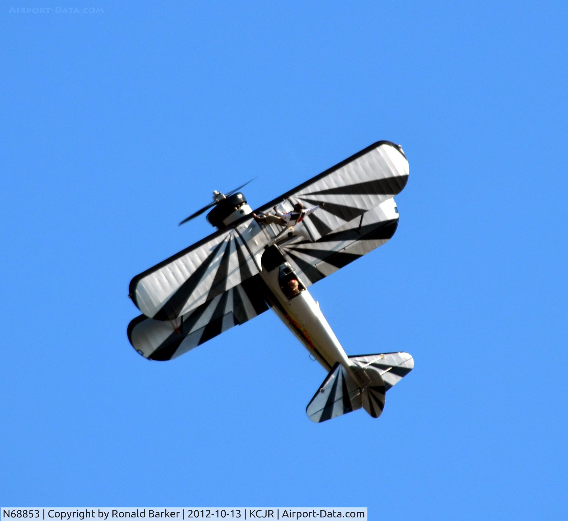 N68853, Boeing A75N1(PT17) C/N 75-5418, Wing walker - Flying Circus - Culpeper Air Fest 2012