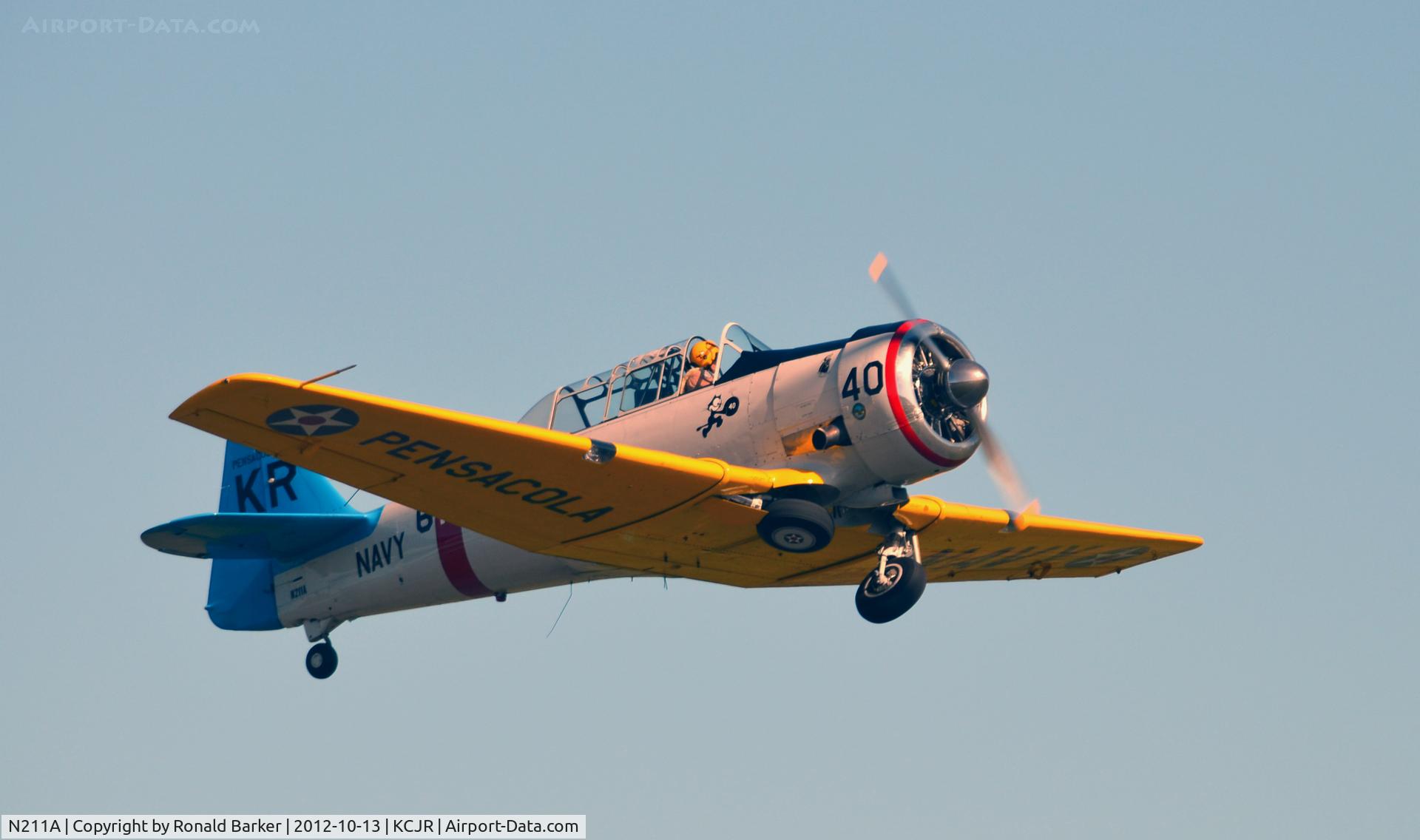 N211A, 1958 North American SNJ-6 Texan C/N 121-42318, Takeoff - Culpeper Air Fest 2012