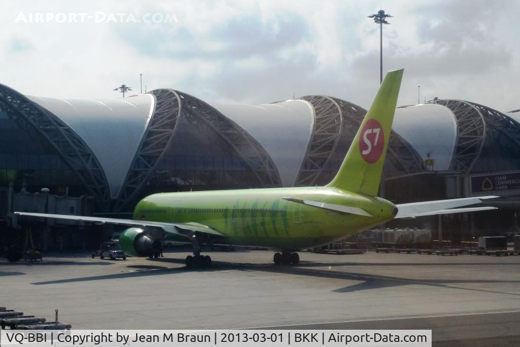 VQ-BBI, 1995 Boeing 767-328/ER C/N 27428/586, Siberia Airlines with Bermuda registration