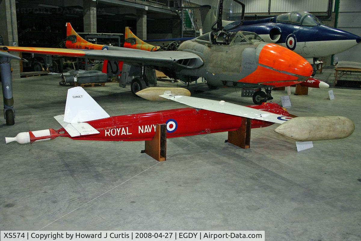 XS574, Northrop MQM-36A Shelduck D1 C/N Unknown, Royal Navy. In the FAA Museum's Cobham Hall storage and restoration facility.