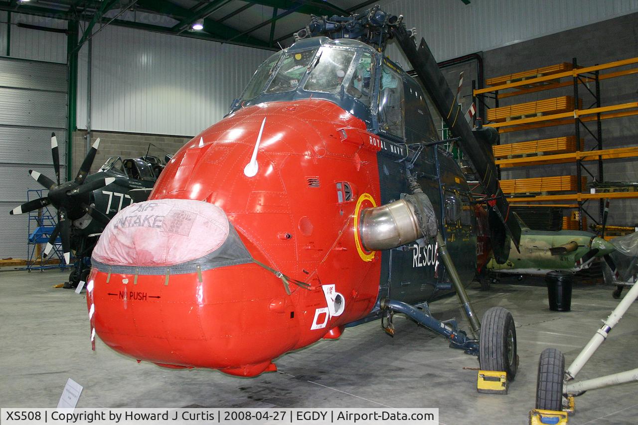 XS508, 1964 Westland Wessex HU.5 C/N WA177, Royal Navy. In the FAA Museum's Cobham Hall storage and restoration facility.