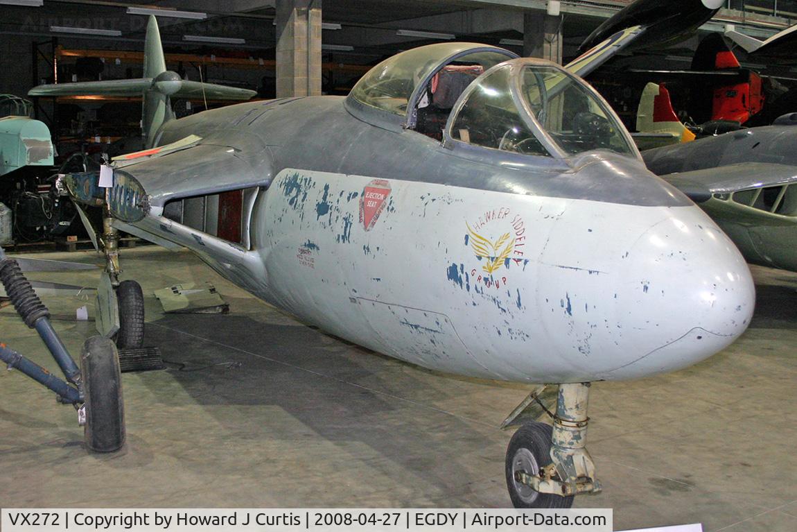 VX272, 1948 Hawker P.1052 C/N Not found VX272, In the FAA Museum's Cobham Hall storage and restoration facility.