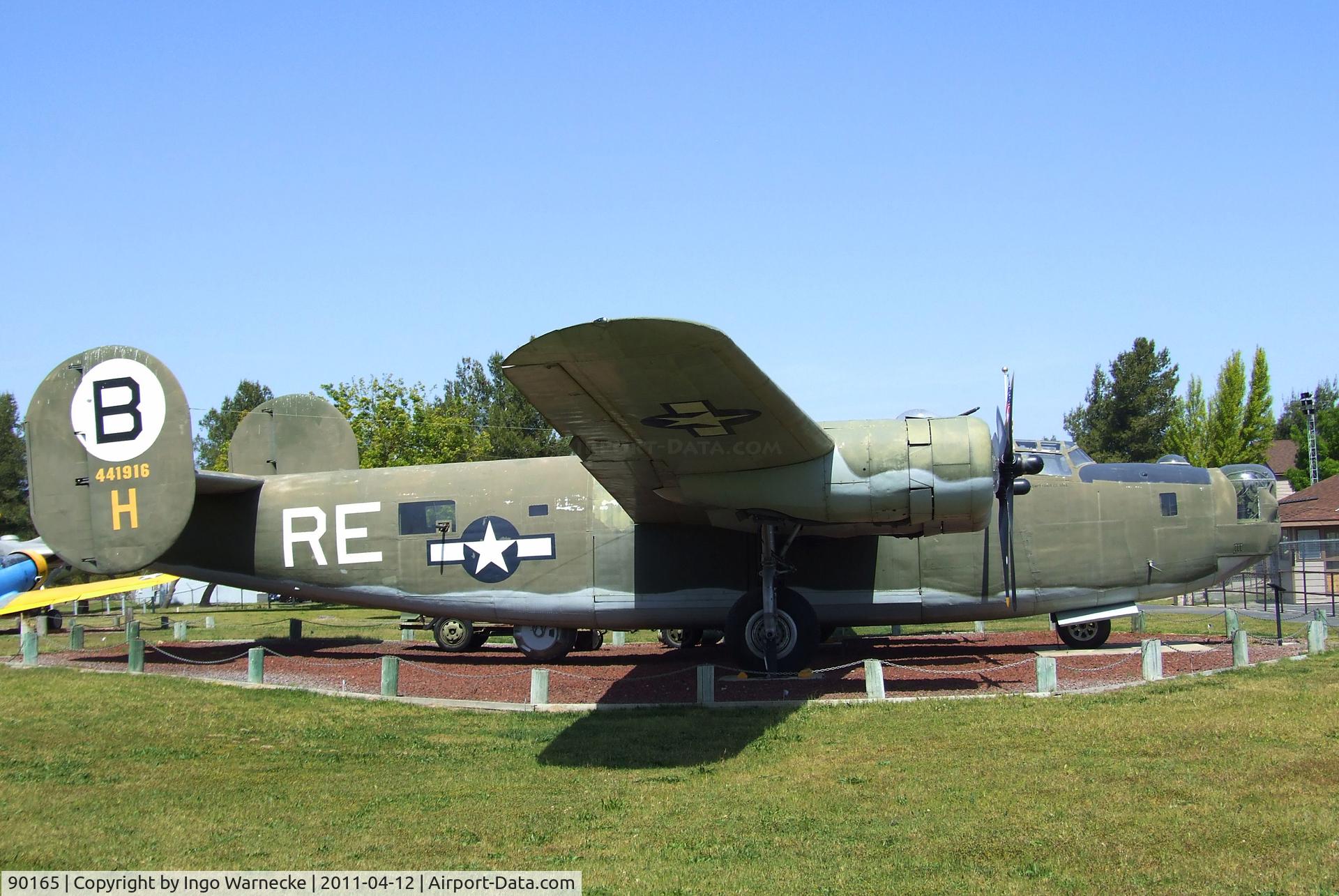 90165, Consolidated PB4Y-1 Liberator C/N Not found 90165, Consolidated PB4Y-1 (restored to represent B-24M Liberator 44-41916) at the Castle Air Museum, Atwater CA