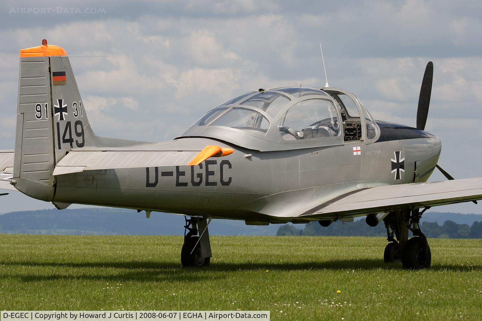 D-EGEC, 1960 Focke-Wulf FWP-149D C/N 153, Privately owned. Coded 149, at the Dorset Air Races. Ex 98 31.