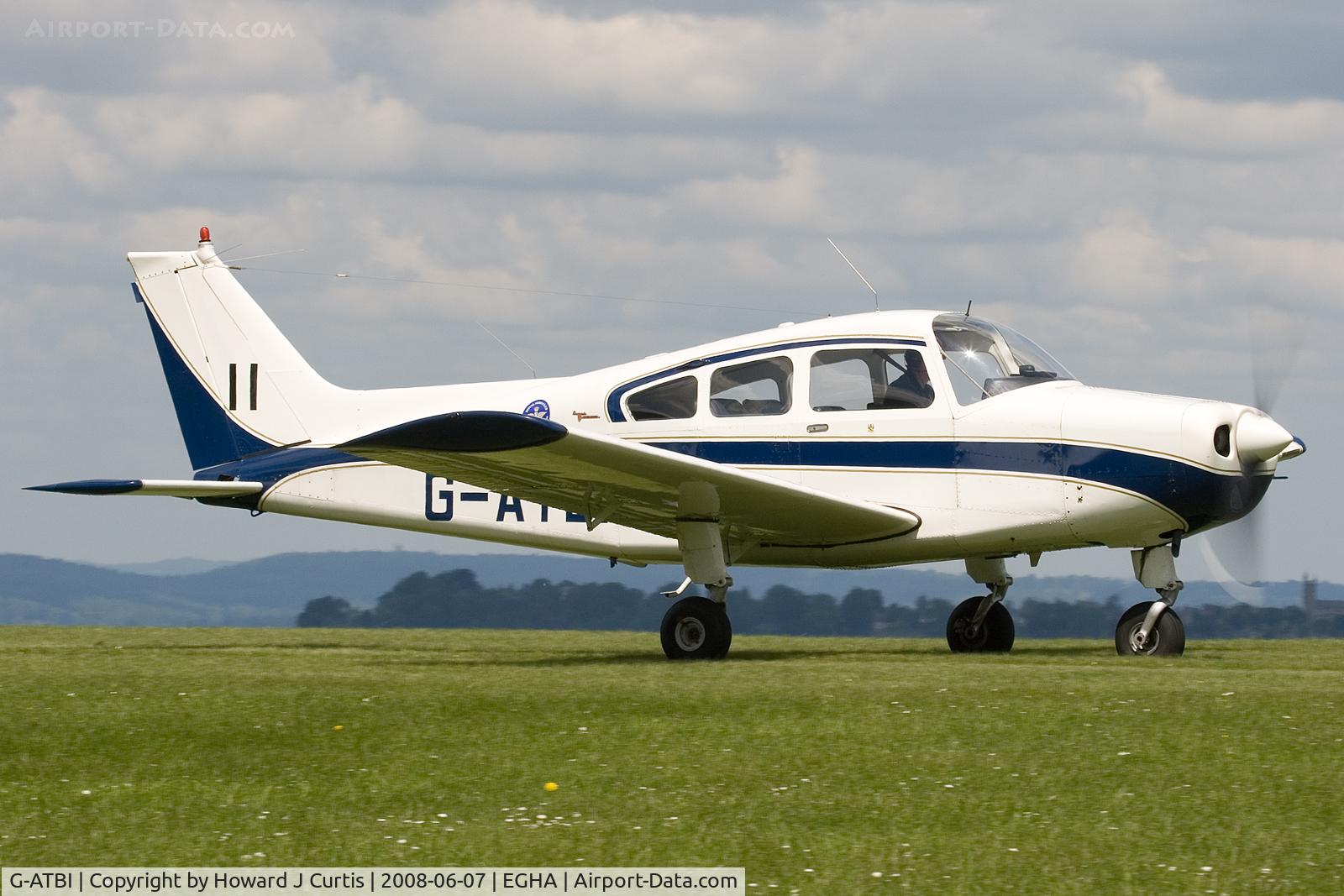 G-ATBI, 1965 Beech A23 C/N M-696, Privately owned. Coded 11, at the Dorset Air Races.