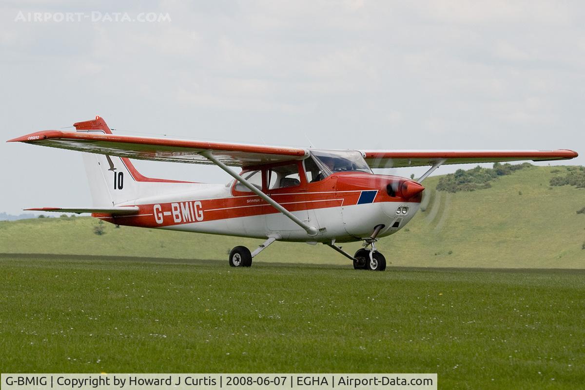 G-BMIG, 1979 Cessna 172N Skyhawk C/N 172-72376, Privately owned. Coded 10, at the Dorset Air Races.