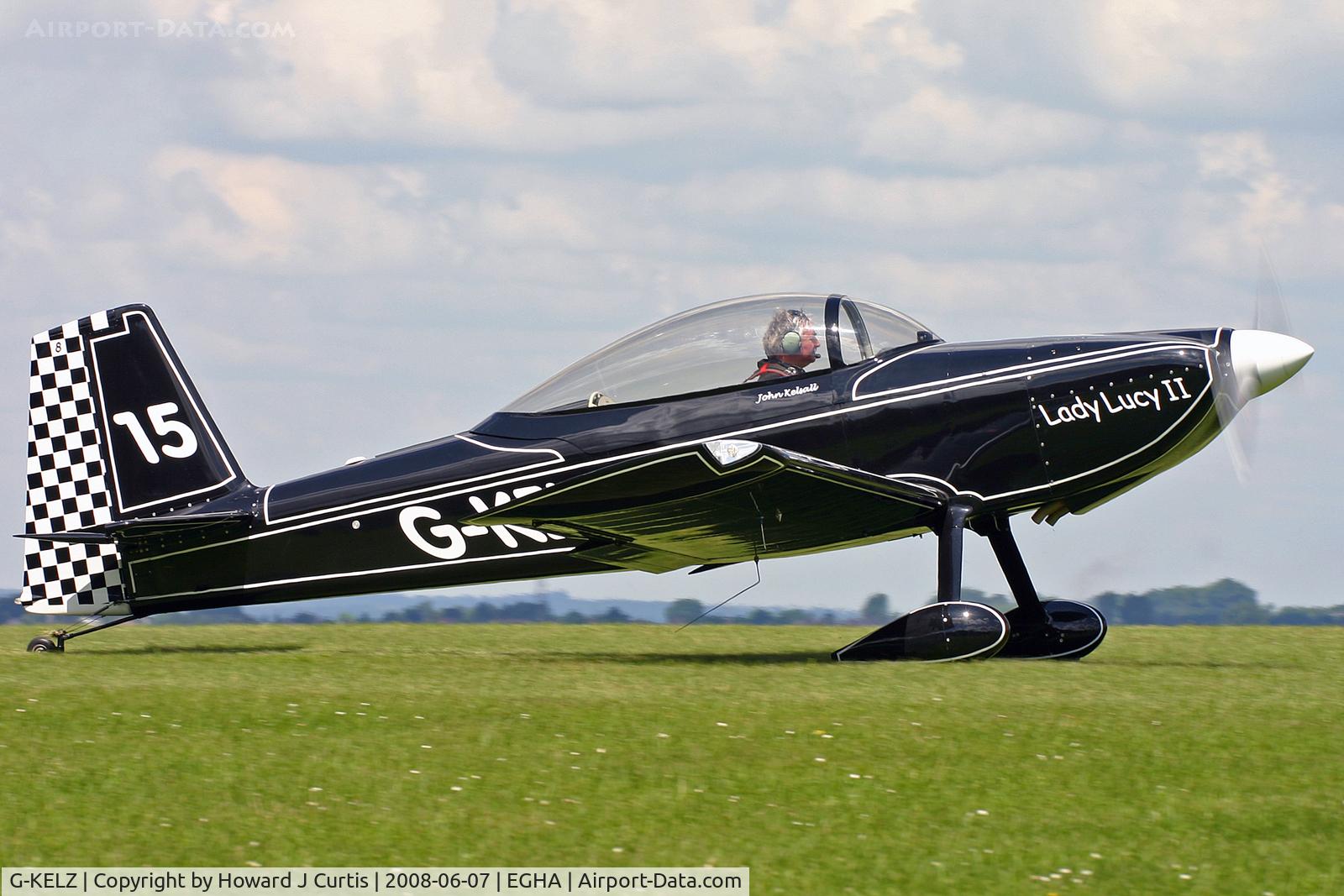 G-KELZ, 2003 Vans RV-8 C/N PFA 303-13665, Privately owned. Coded 15, at the Dorset Air Races. 'Lady Lucy II'.