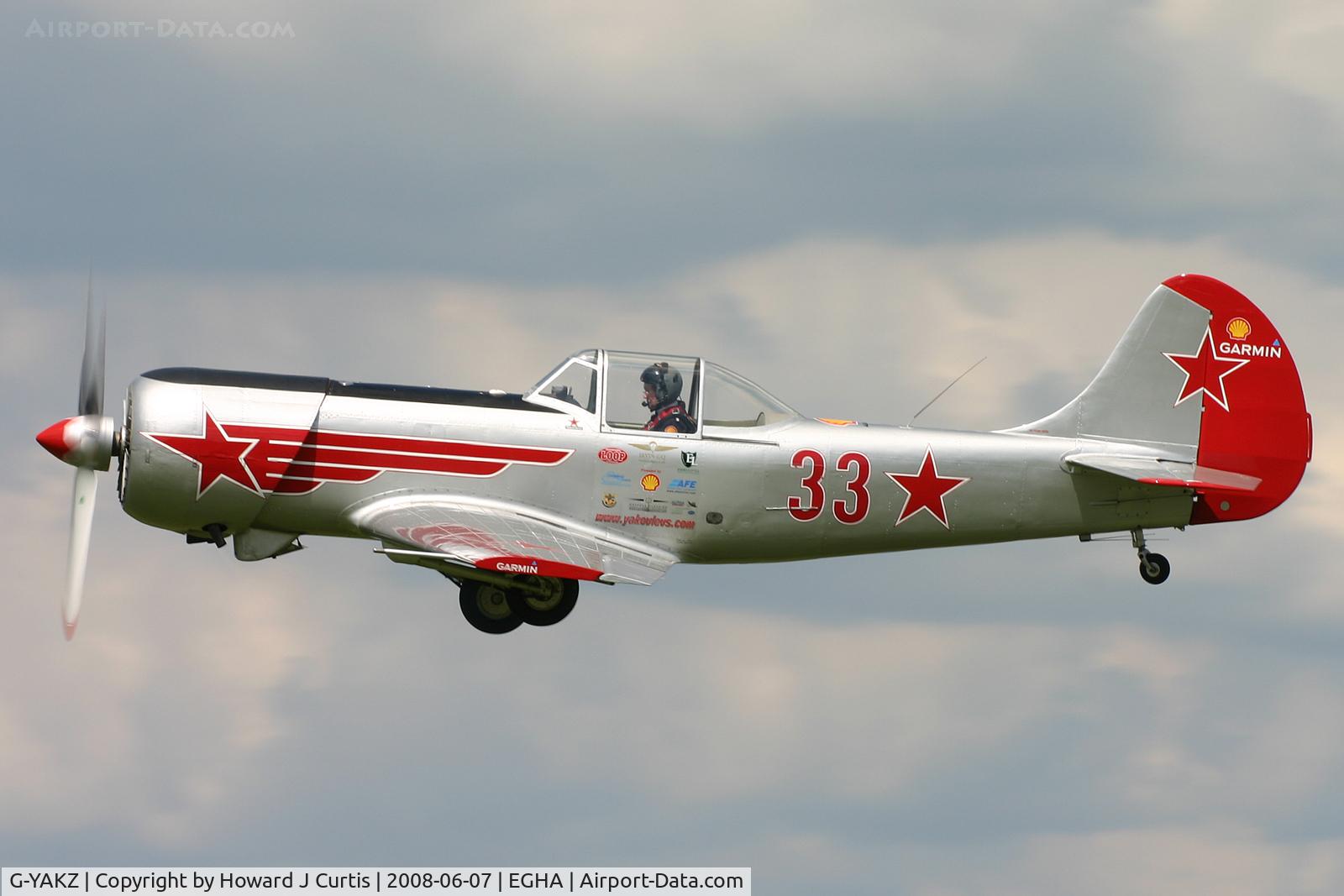 G-YAKZ, 1985 Yakovlev Yak-50 C/N 853206, 33 red. Part of the Yakovlevs team.