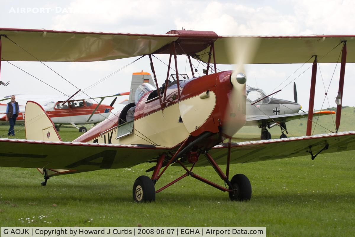 G-AOJK, 1939 De Havilland DH-82A Tiger Moth II C/N 82813, Privately owned.