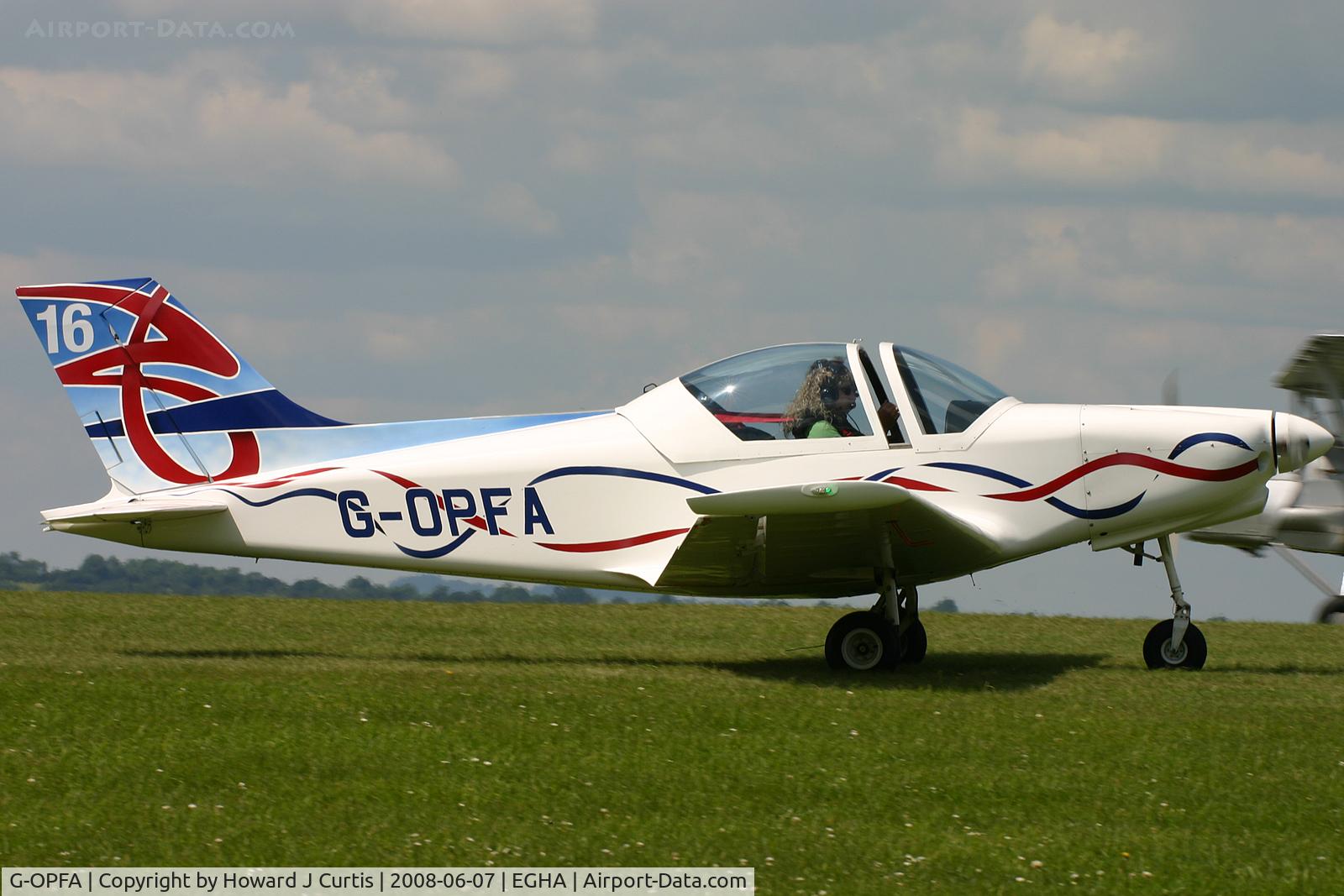 G-OPFA, 2004 Alpi Aviation Pioneer 300 C/N PFA 330-14298, Privately owned. Coded 16, at the Dorset Air Races.