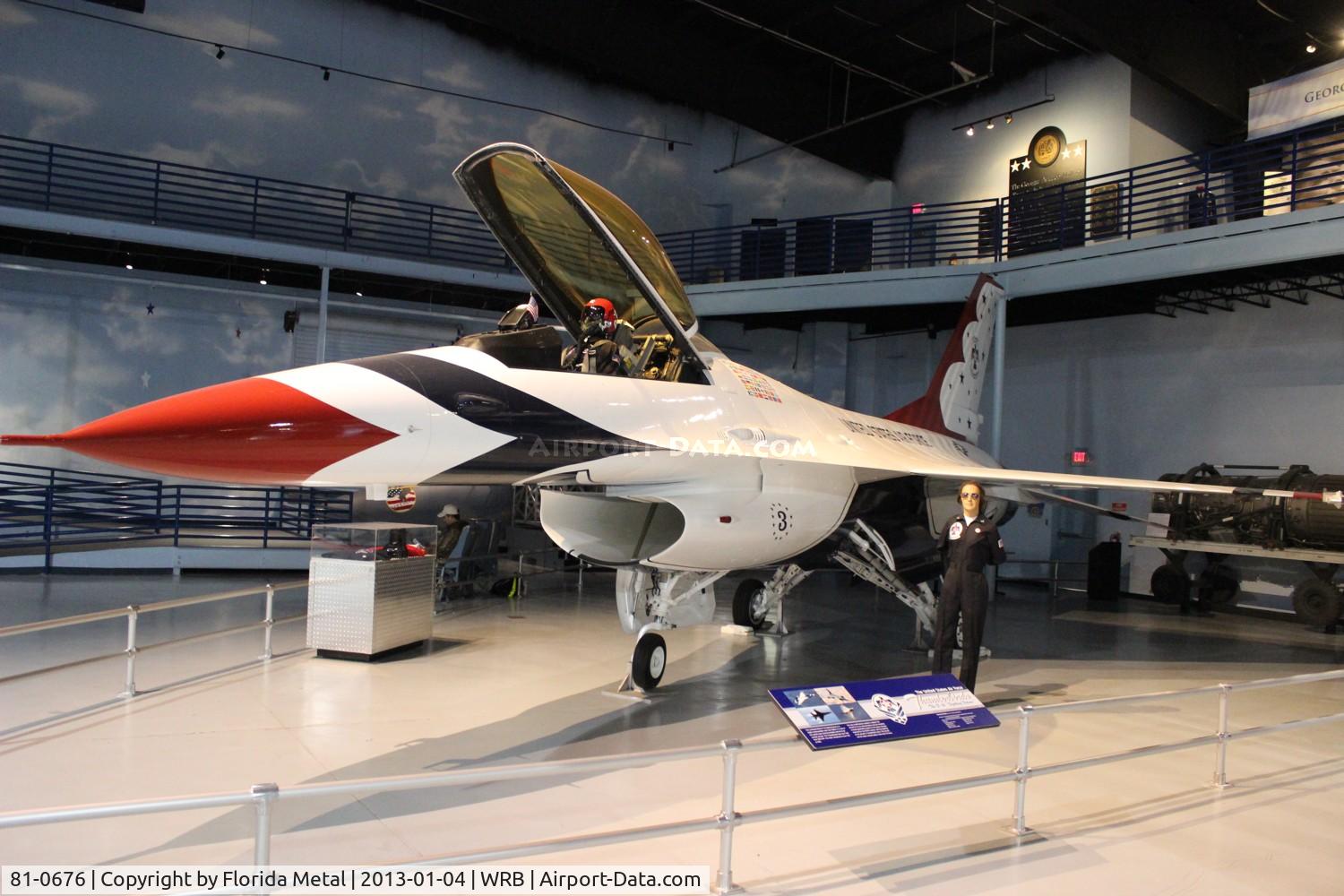 81-0676, 1981 General Dynamics F-16A Fighting Falcon C/N 61-357, Thunderbirds F-16A