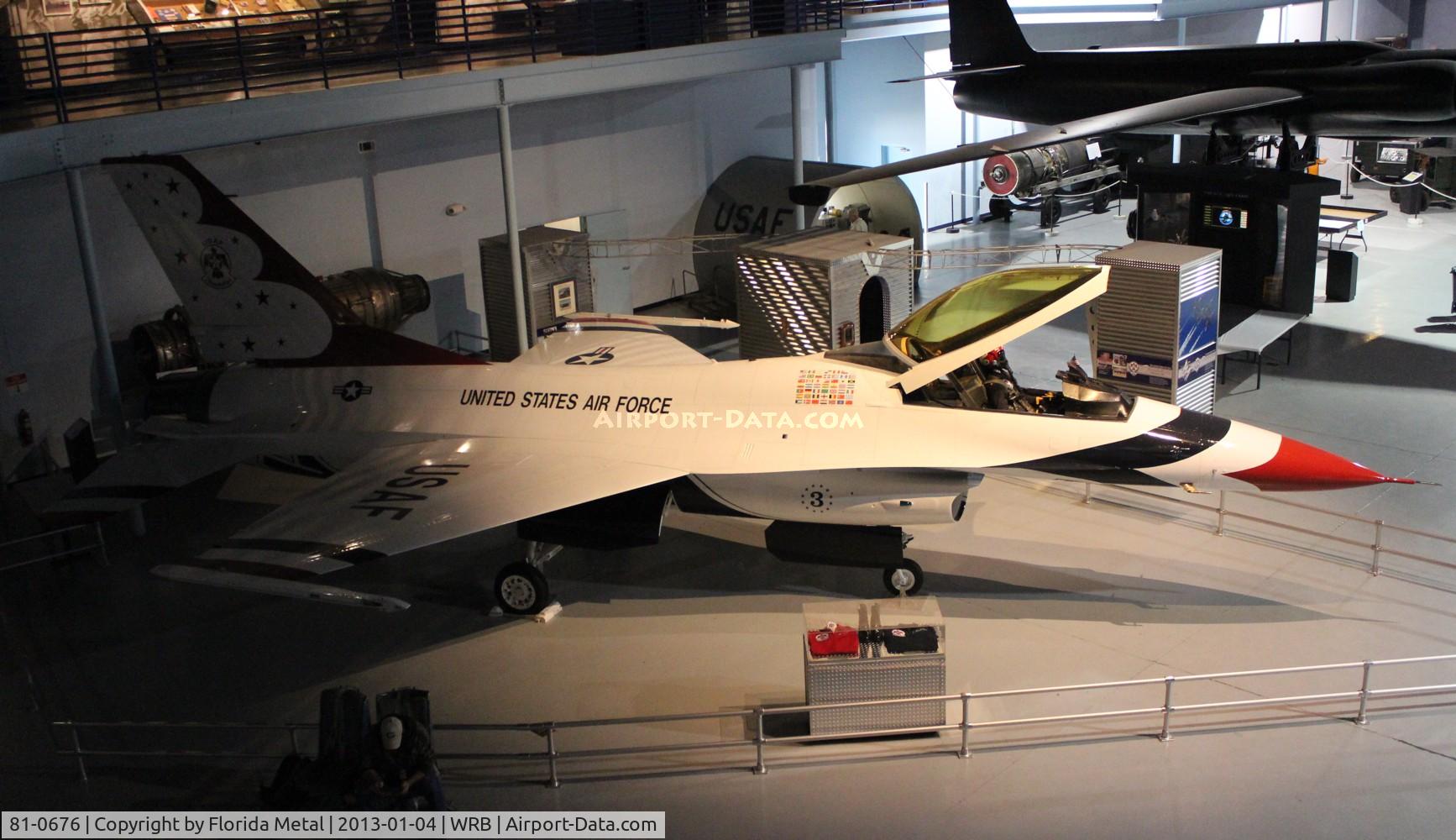 81-0676, 1981 General Dynamics F-16A Fighting Falcon C/N 61-357, Thunderbirds F-16A