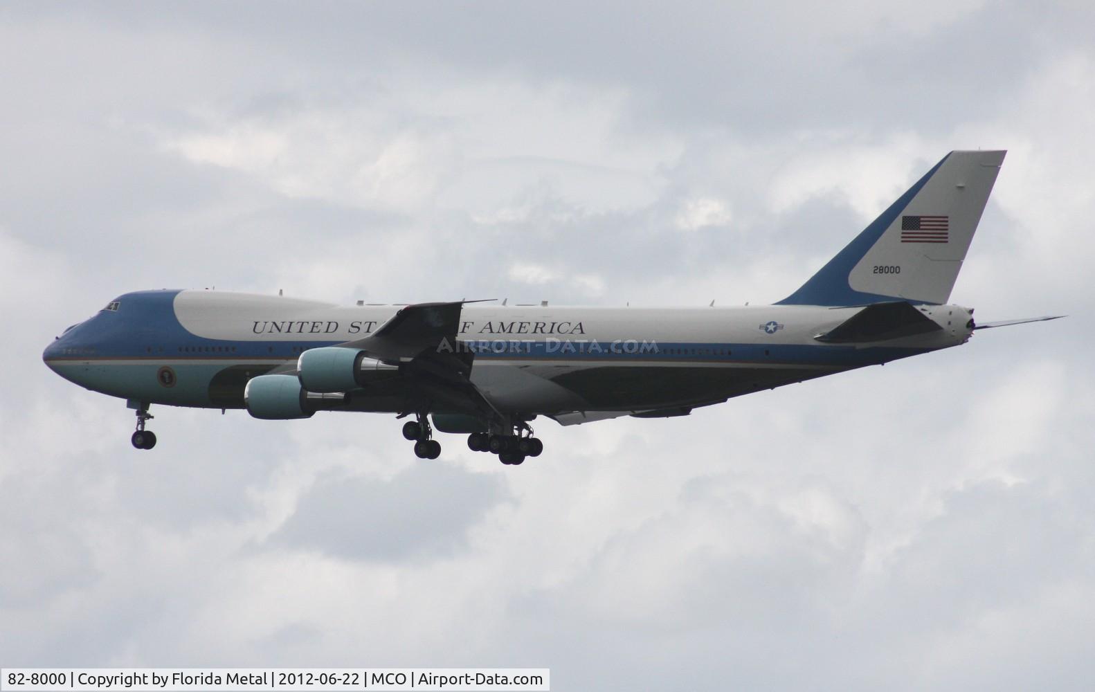 82-8000, 1987 Boeing VC-25A (747-2G4B) C/N 23824, Air Force One