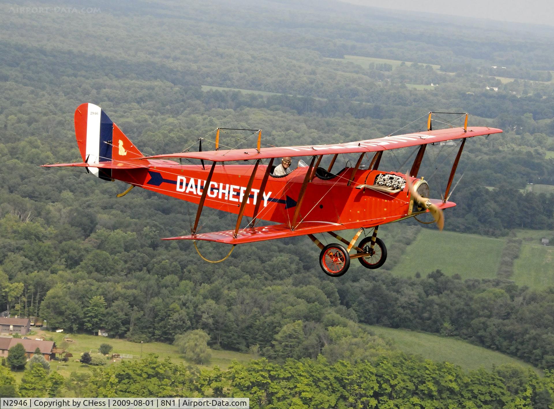 N2946, Curtiss JN-4D Jenny C/N 8047, The Golden Age Air Museum's 1918 Curtiss JN4D 