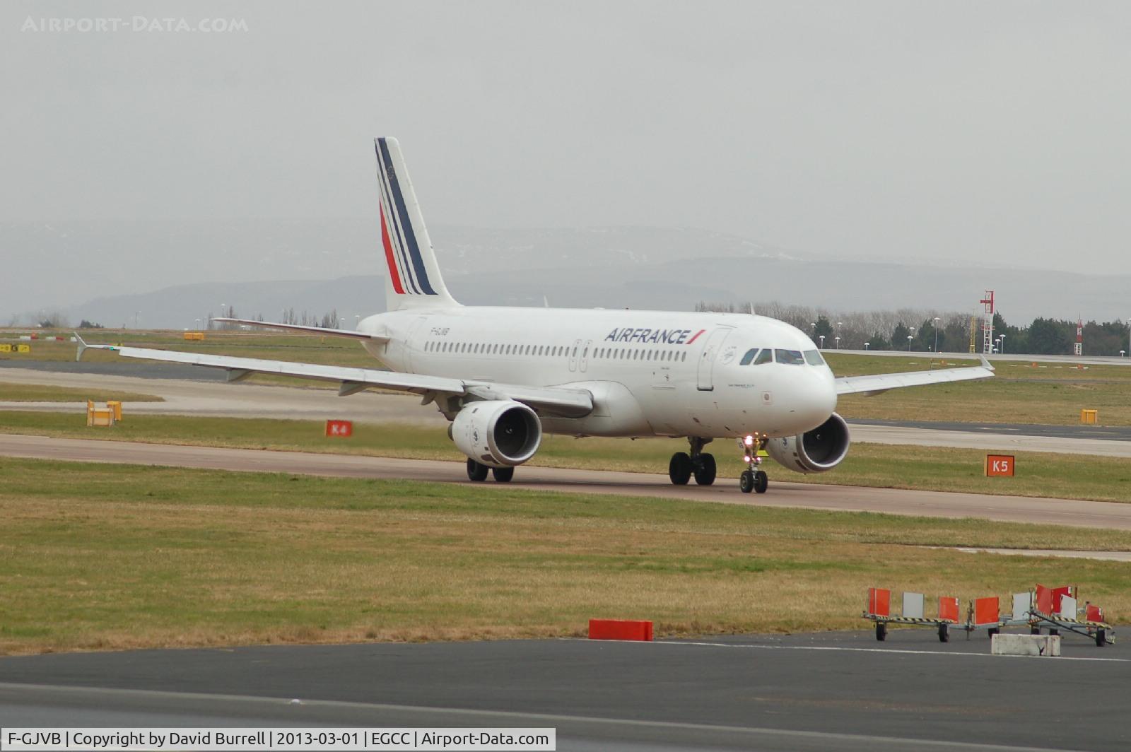 F-GJVB, 1990 Airbus A320-211 C/N 0145, Air France Airbus A320 Taxiing at Manchester Airport