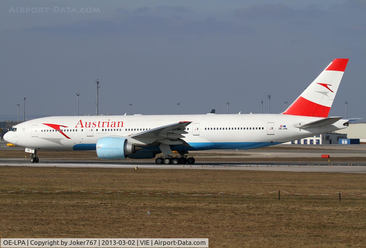 OE-LPA, 1997 Boeing 777-2Z9/ER C/N 28698, Austrian Airlines