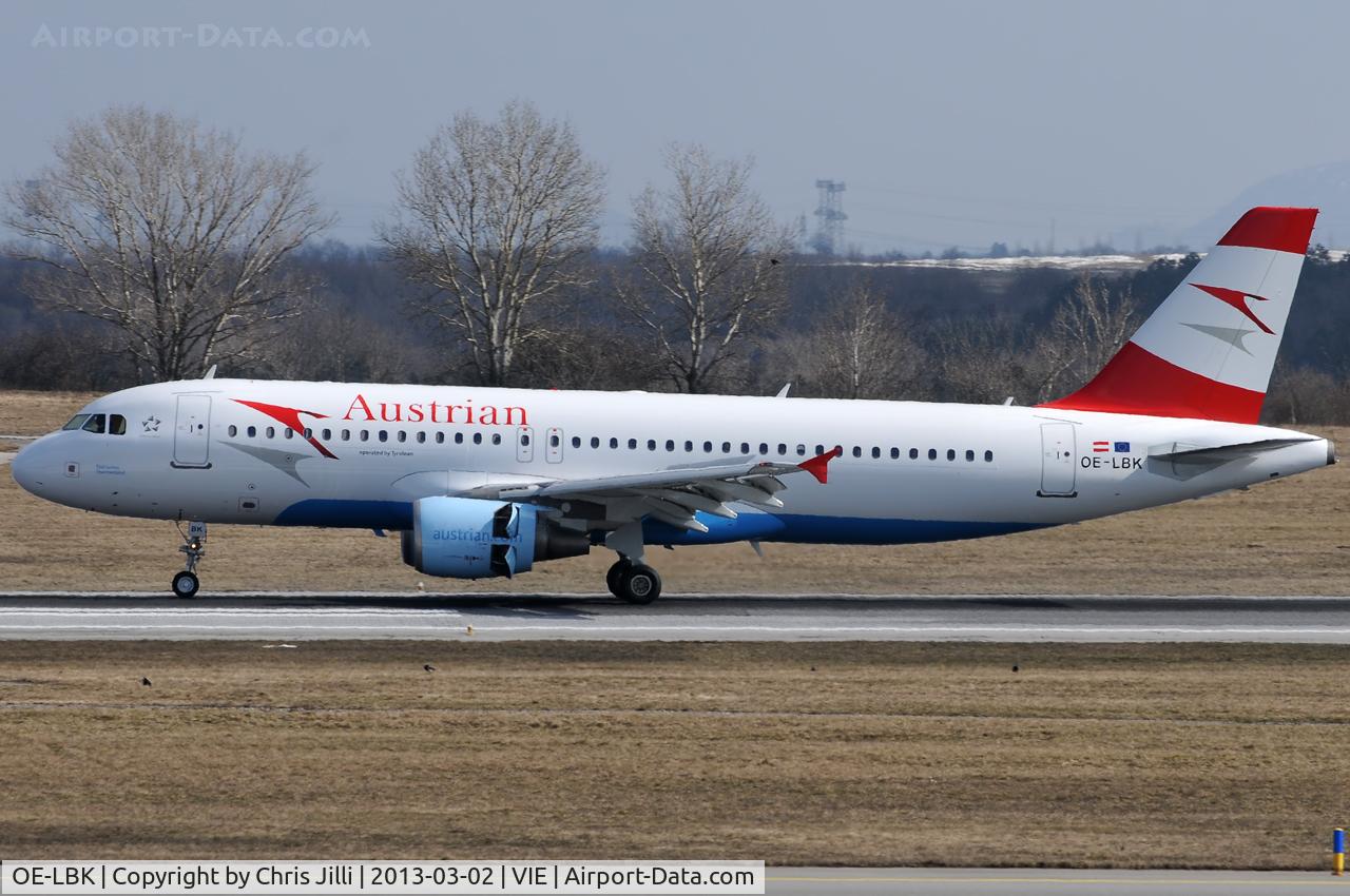 OE-LBK, 2003 Airbus A320-214 C/N 1931, Austrian Airlines