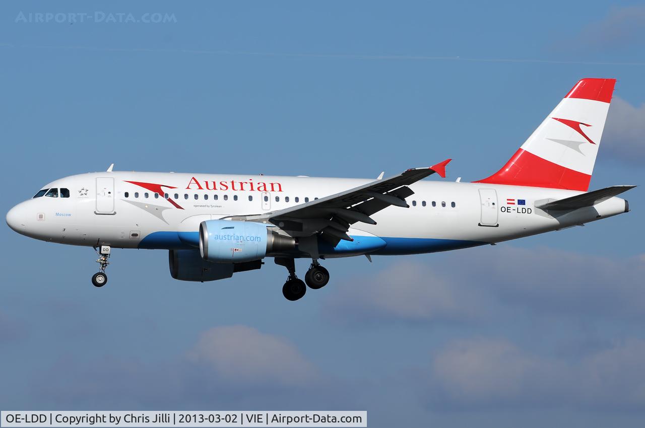 OE-LDD, 2005 Airbus A319-112 C/N 2416, Austrian Airlines