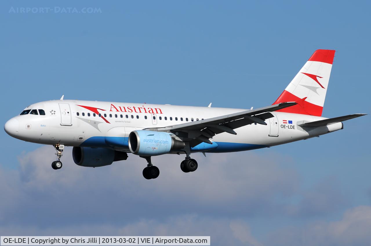 OE-LDE, 2005 Airbus A319-112 C/N 2494, Austrian AIrlines