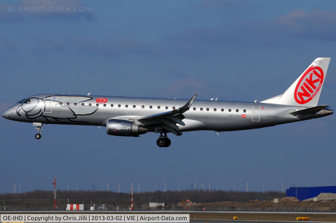 OE-IHD, 2010 Embraer E190 (ERJ-190-100) C/N 19000354, NIKI
