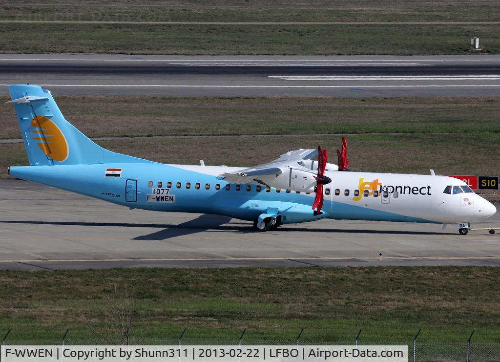 F-WWEN, 2013 ATR 72-600 (72-212A) C/N 1077, C/n 1077 - To be VT-JDA