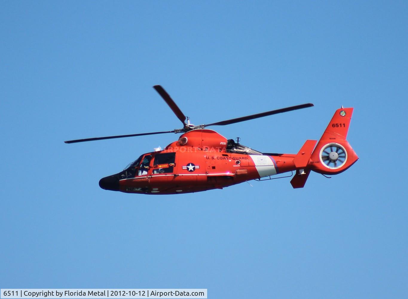 6511, Aerospatiale HH-65C Dolphin C/N 6121, HH-65C Dolphin over Daytona Beach